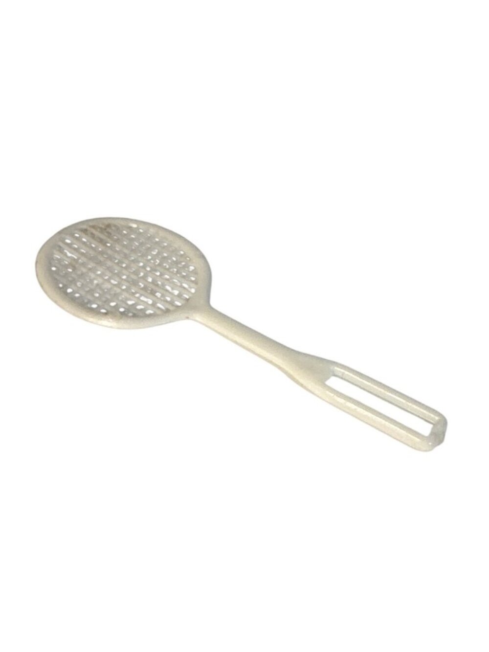 Barbie Plastic Tennis Racket Miniature White Toy 3.5 Inches Long Vintage